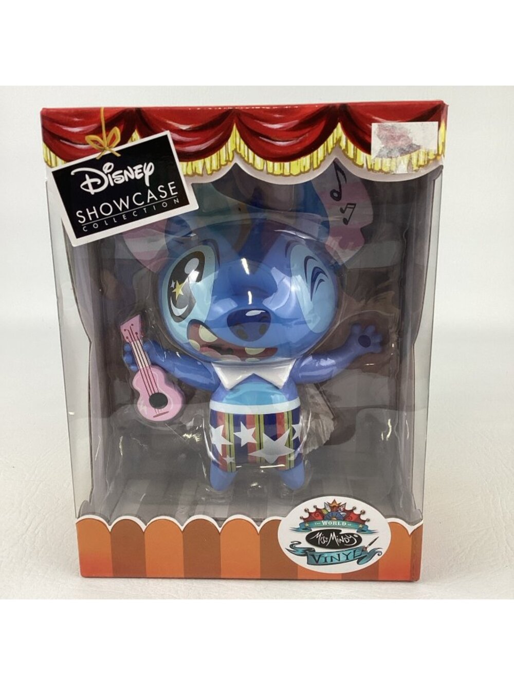 Disney Showcase World Of Miss Mindy Stitch Vinyl Figure Ukulele Enesco 6001681